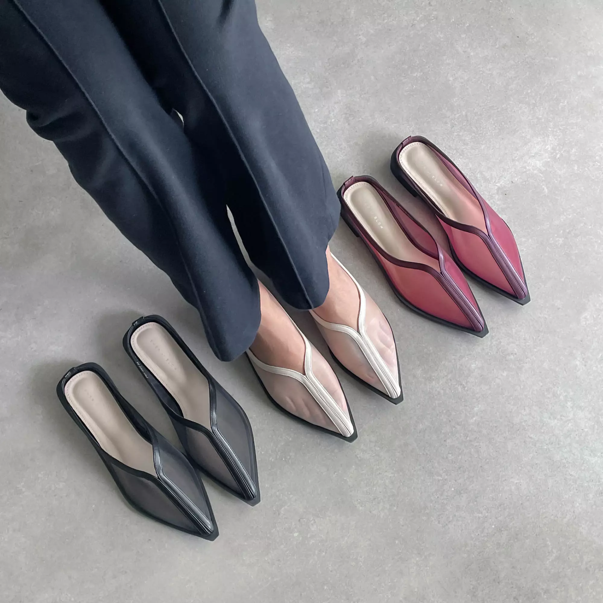 Blow Iva Mules Flats Sandal Wanita FWBO 0001