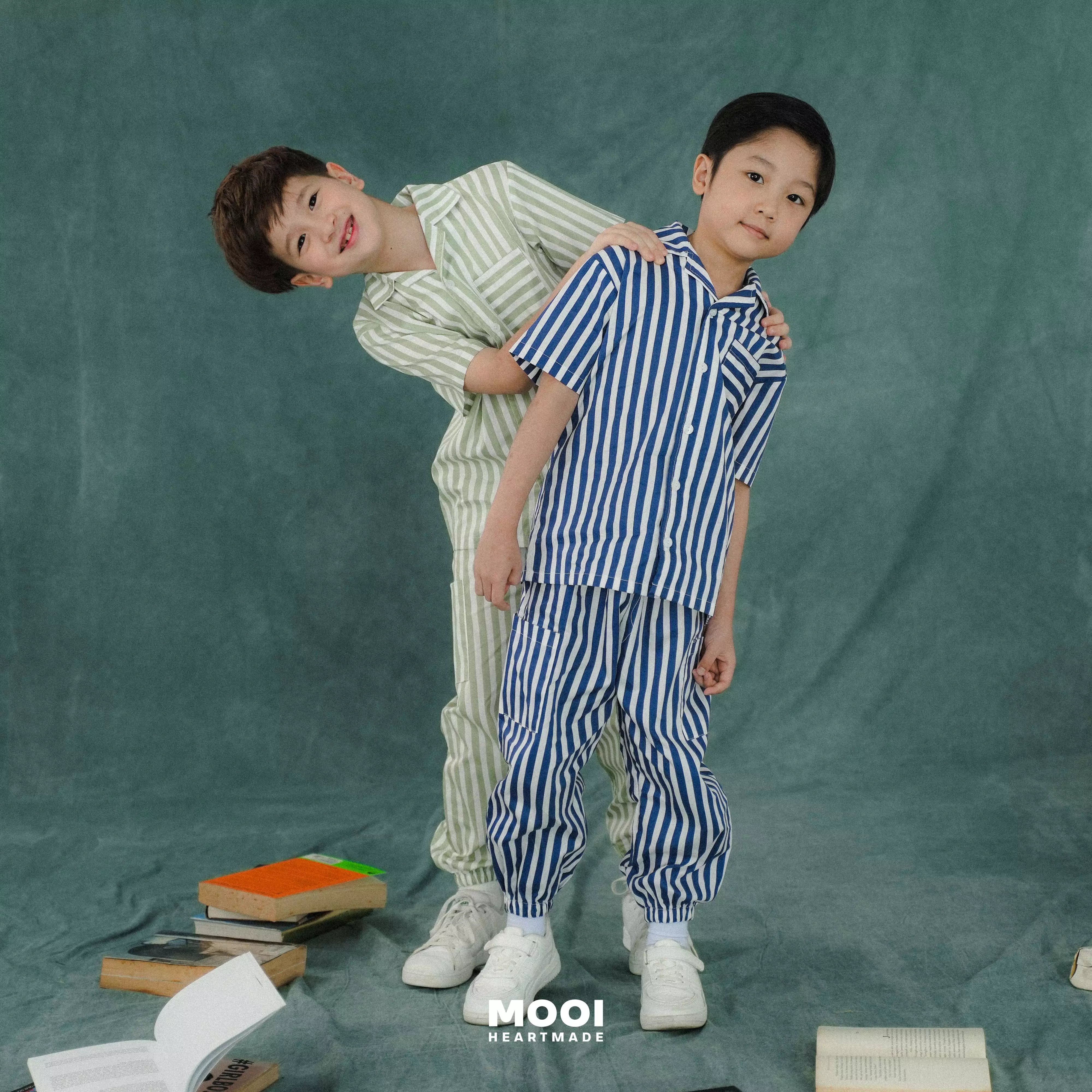 Mooi Celana Panjang Chinos Anak Seiju Striped Pants - Classic Blue