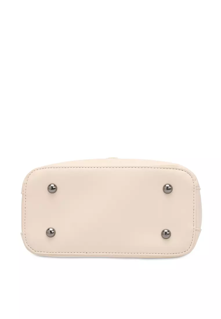 Women's Top Handle Bag / Sling Bag / Crossbody Bag (Tas Selempang / Tas Tangan) - Krem