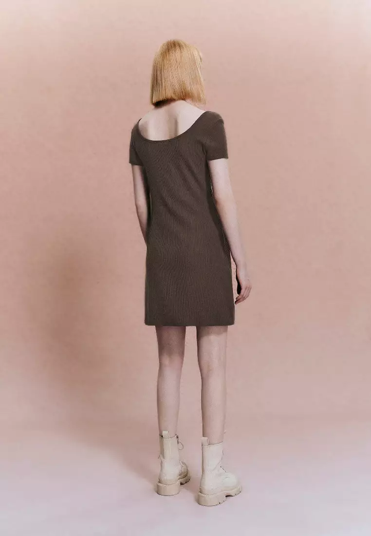 V-Neck Skater Dress