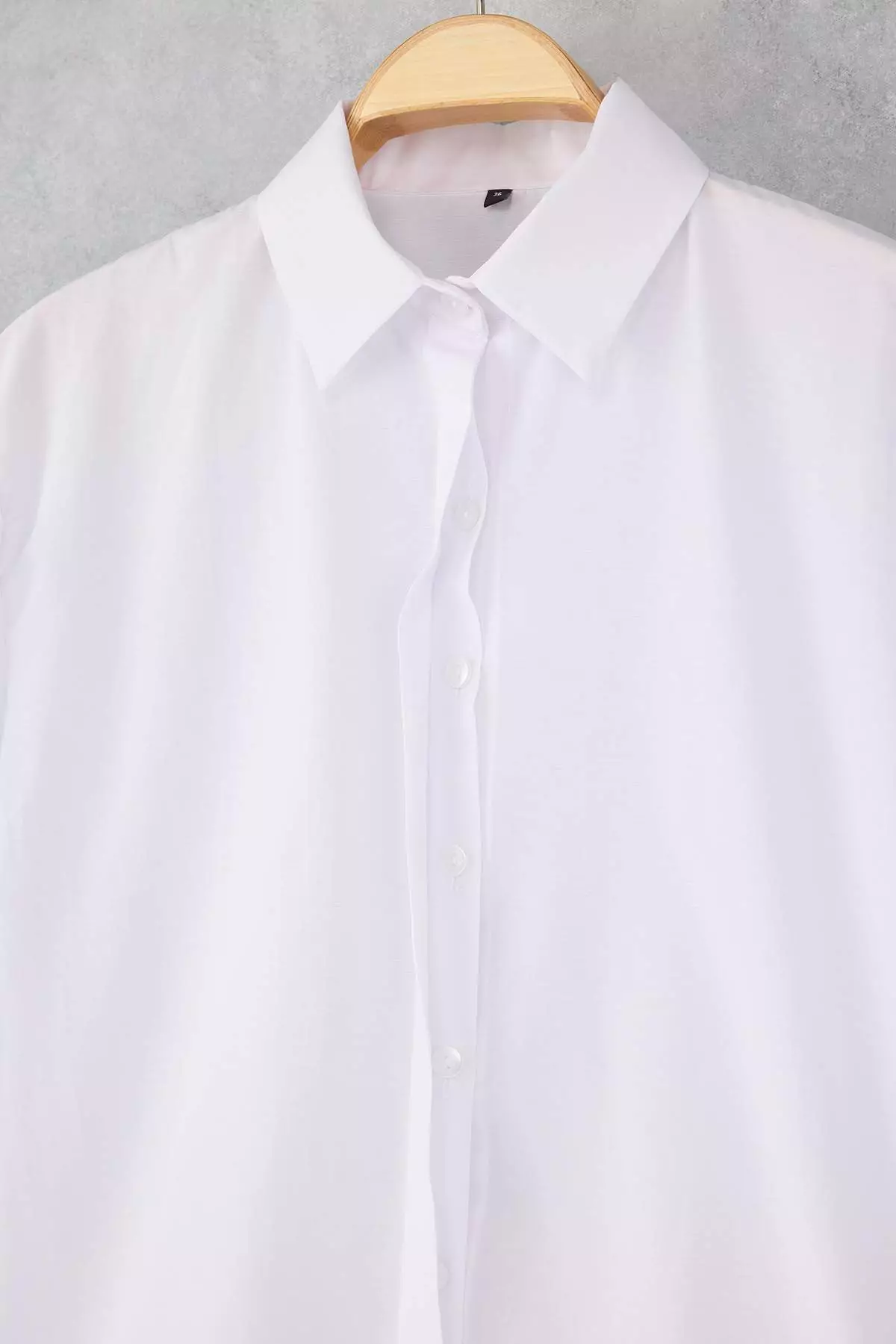White Balloon Sleeve Shirt