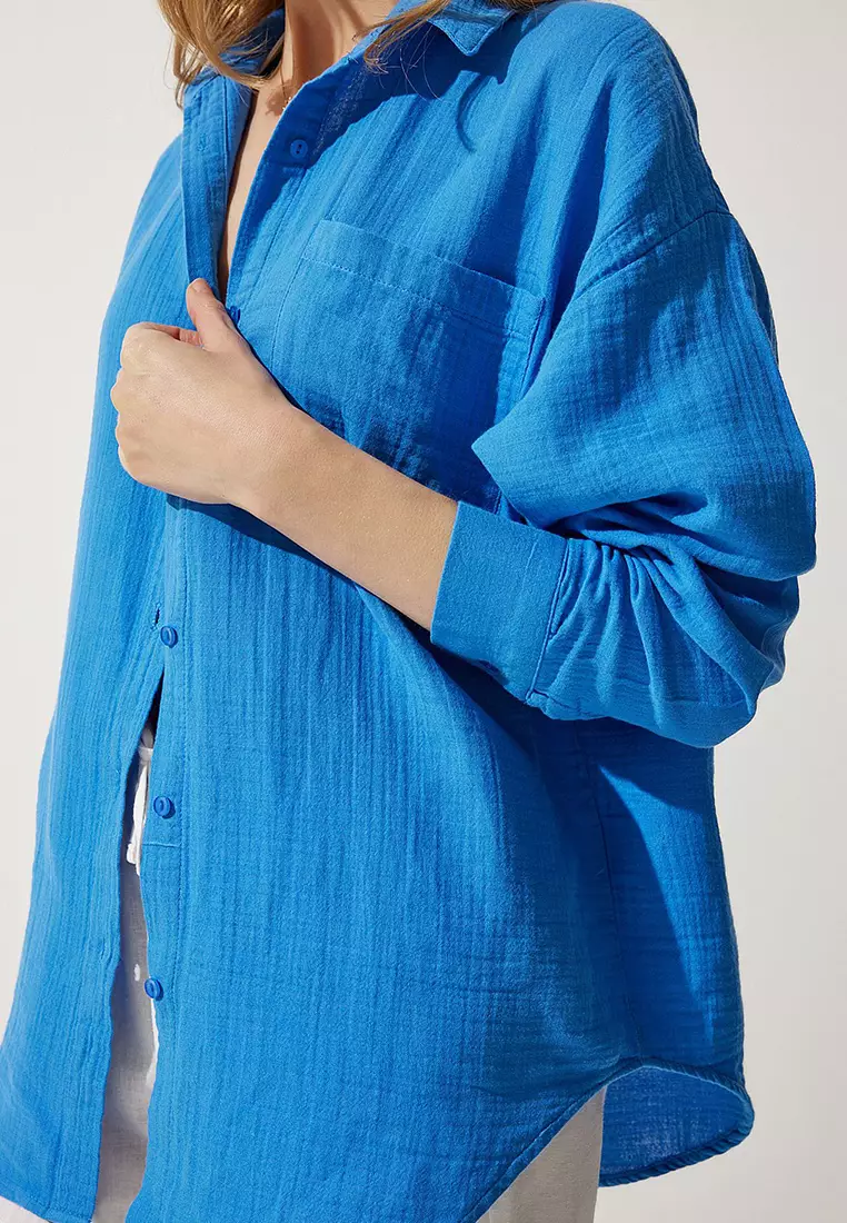 Oversize Basic Muslin Shirt