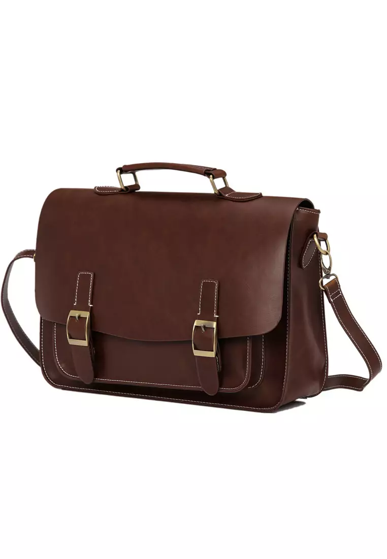 Buy Lara Men s Belt Buckle Plain Crossbody Messenger Bag