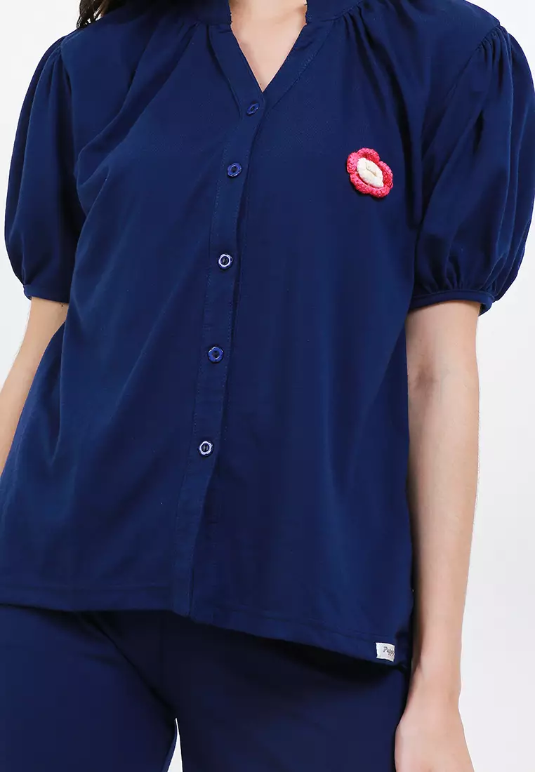 Pyama Baju Tidur Short Sleeve Short Pants Set Sleepwear