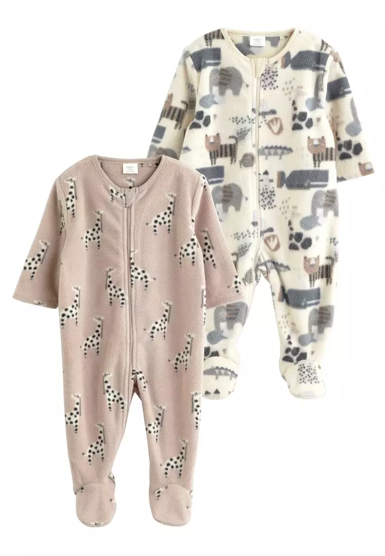 Multi 1-Piece Mouse Fleece Footless Pyjamas