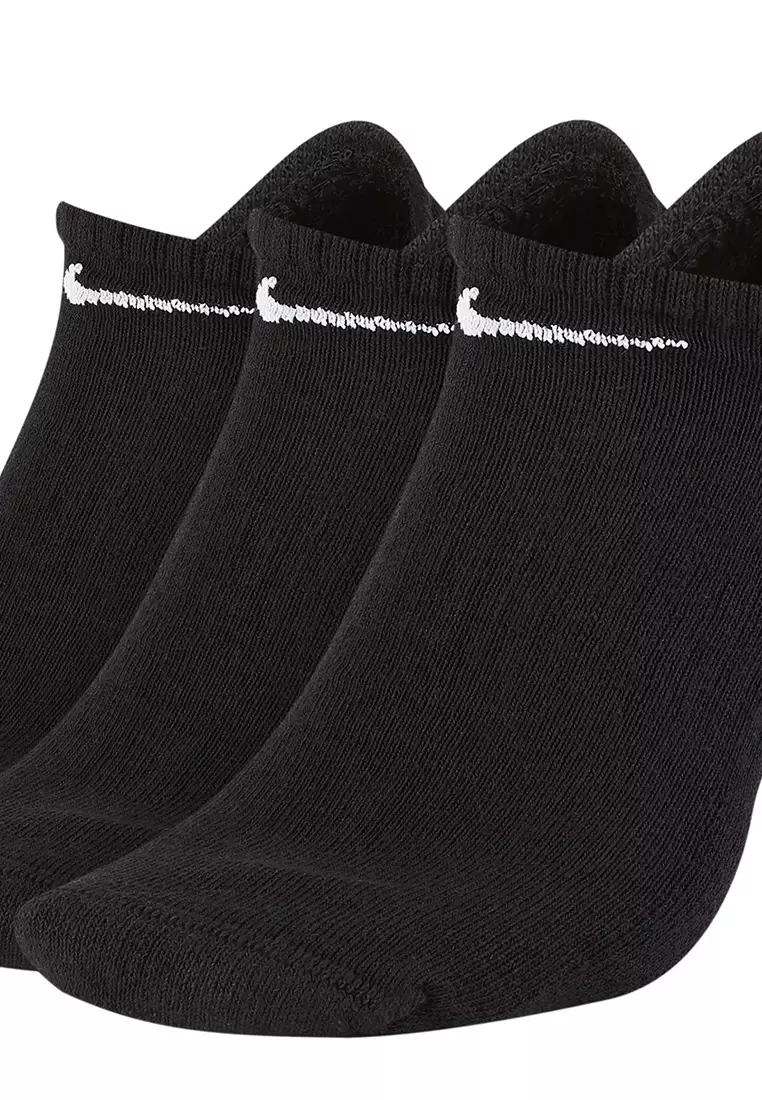 Unisex Everyday Cushioned Training No-Show Socks (3 Pairs)