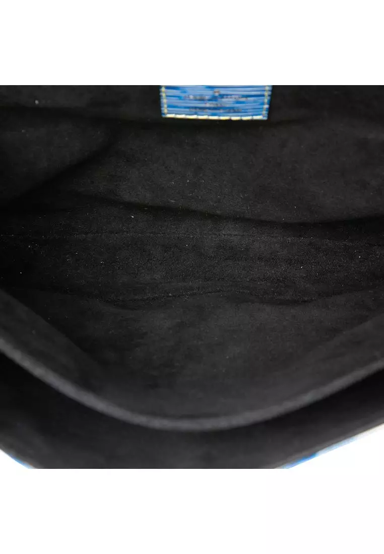 Pre-Loved Louis Vuitton Epi Denim And Reverse Monogram Pochette Metis