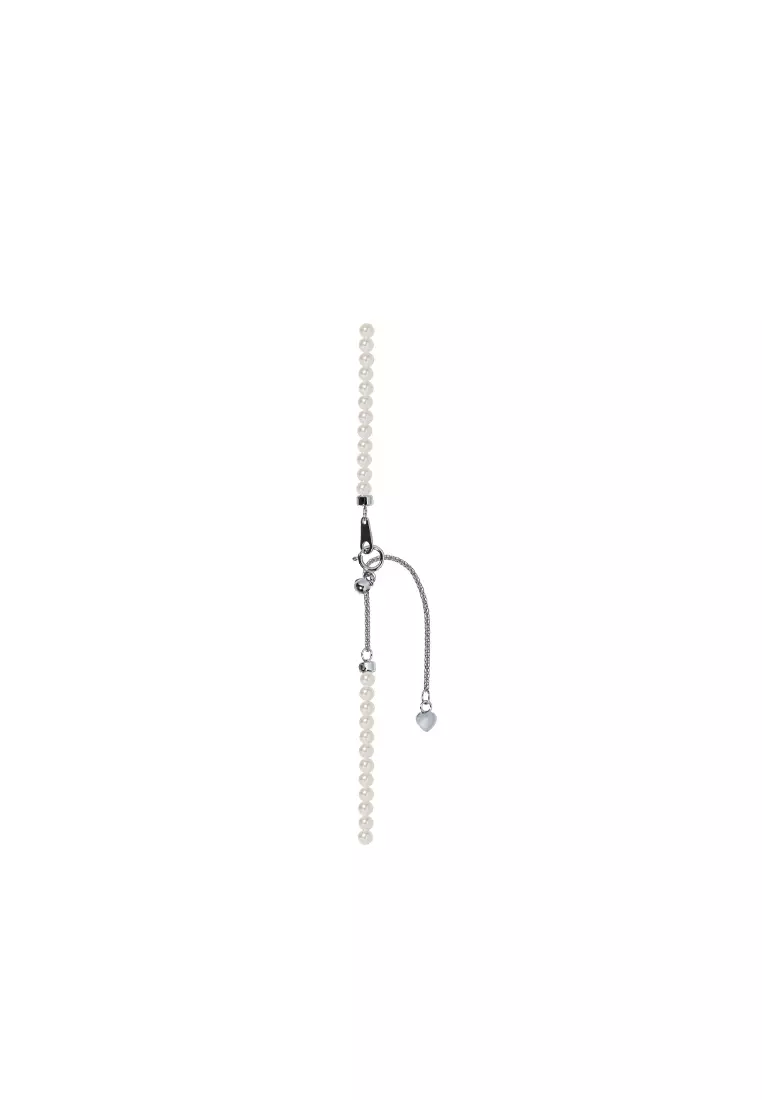 TOMEI Pearlfect Love Single Strand White Pearl Necklace
