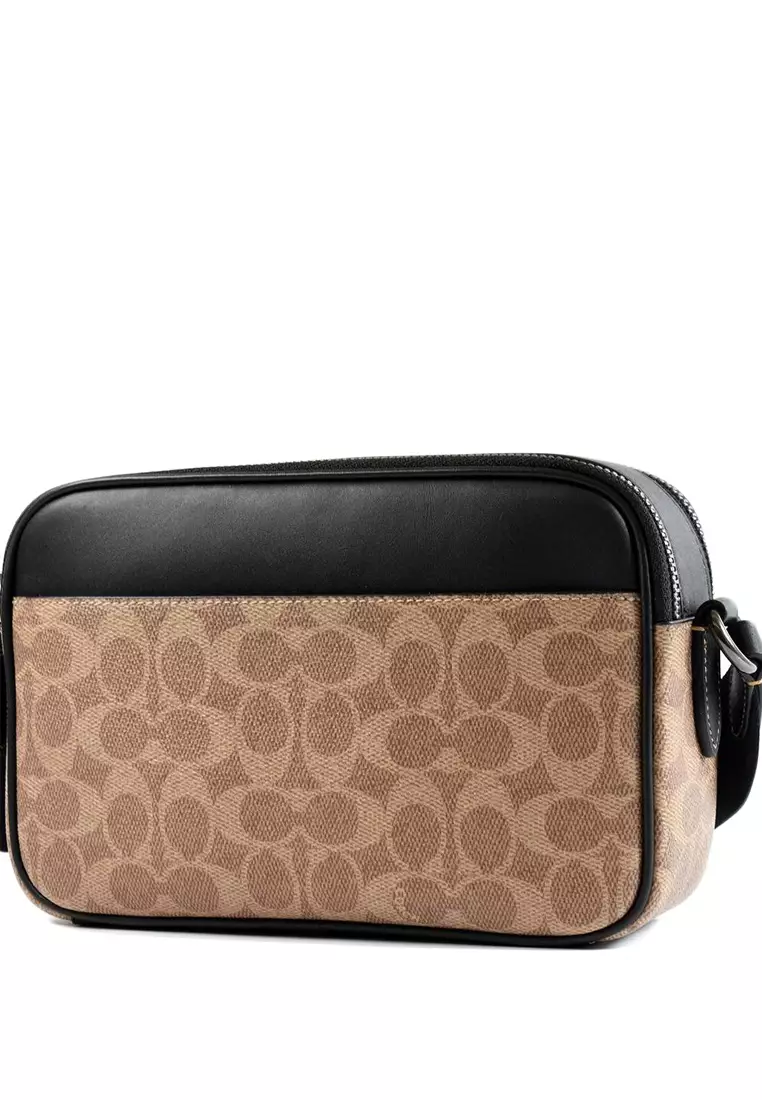 Mens Graham Crossbody Bag Tan Brown