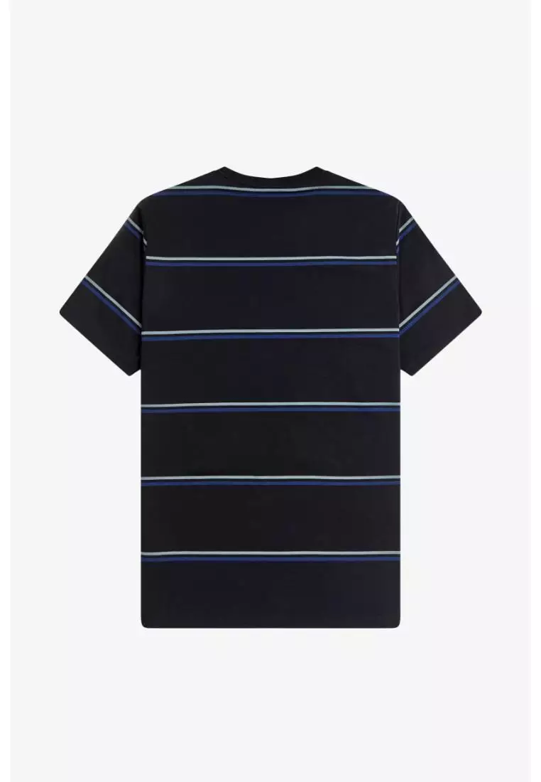 Fred Perry M1734 Fine Stripe T-Shirt (Black)