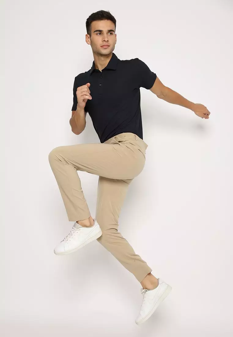 Jobb Active San Louis Celana Panjang Modern Slim Fit Beige 2