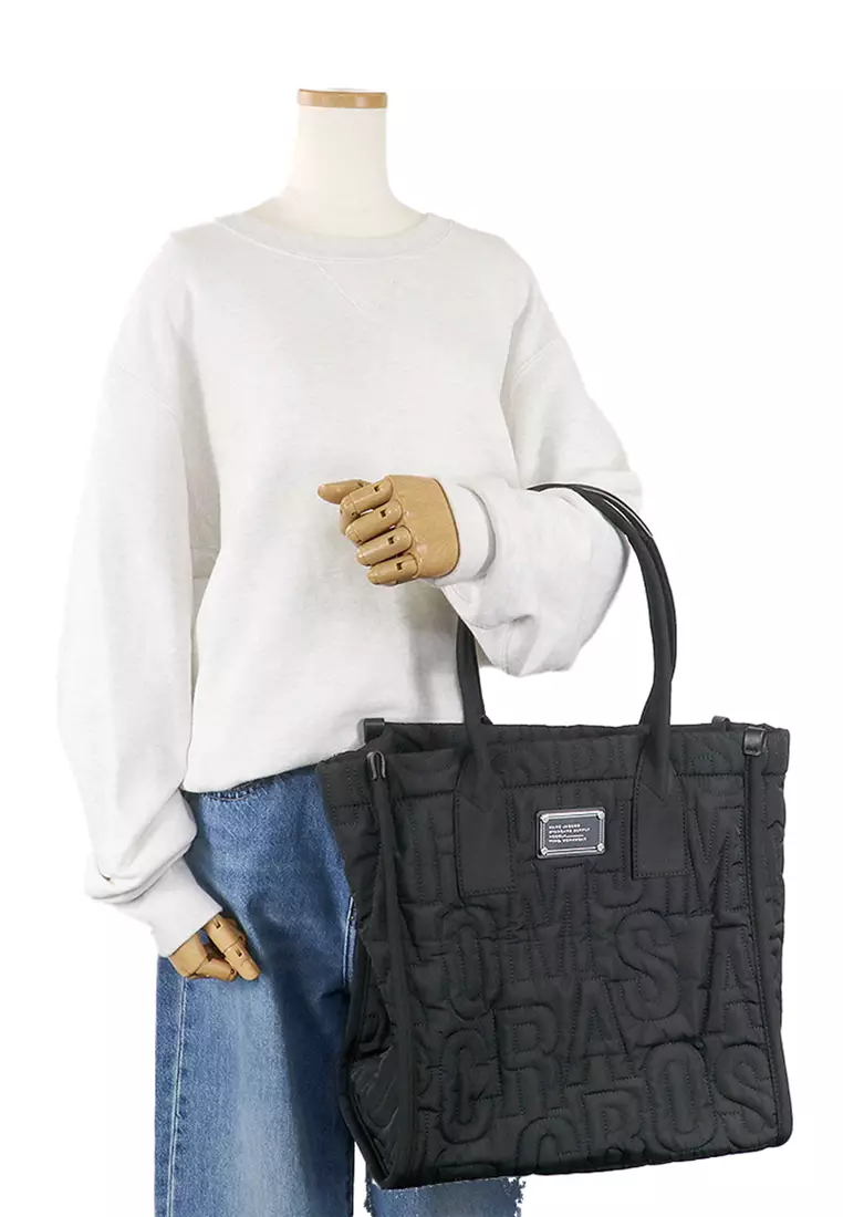 トートバッグ MARC JACOBS 4S5HTT033H02 Large Nylon Tote Bag MARC JACOBS Trademarc Tote Bag Black 4S4HTT003H02