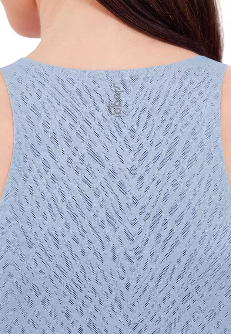 Sloggi ZERO Feel Bliss Crop Top Bra for Women - Bluish Gray