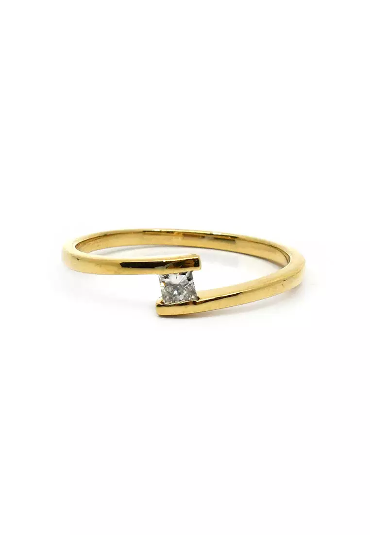 Buy CEBUANA LHUILLIER JEWELRY 18k Italian Made Yellow Gold Lady Ring ...