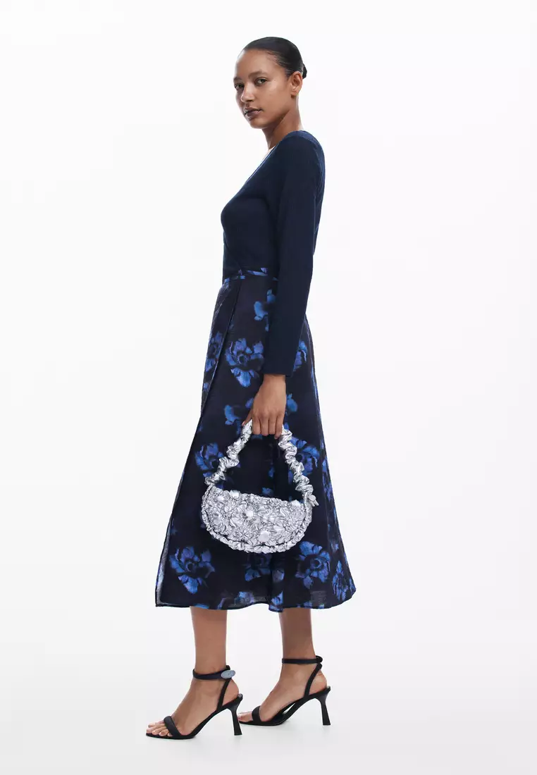 Desigual Woman Combined midi dress.