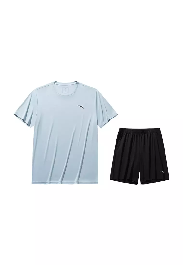 Men Training Knit Sport Set Loose-Fit Breathable Moisture-Wicking Quick-Dry Fitness 9525B7207A