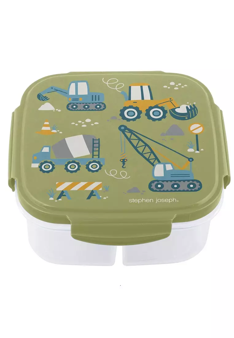 Stephen Joseph Bento Snack Box With Ice Pack for Kids Construction