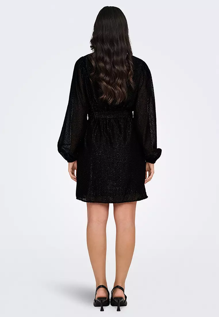 Roxy V-Neck Wrap Dress