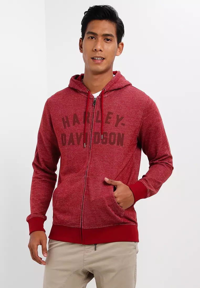 Harley davidson mens hot sale zip up hoodies