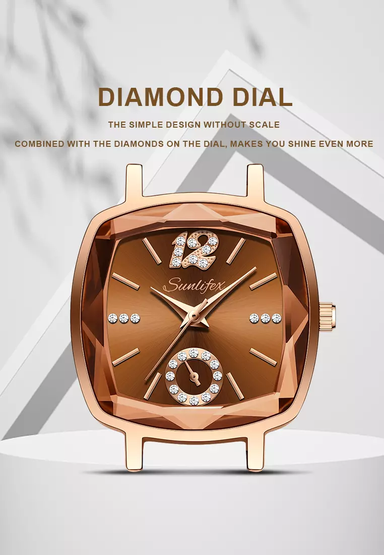 Jam Tangan Wanita Klasik 8009 Mode Display Kuarsa Santai Jam Tali Kulit Jam Tangan Cewek all brown