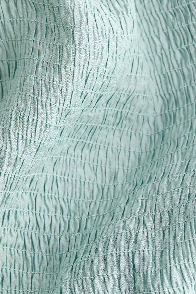 Smocked off-the-shoulder dress