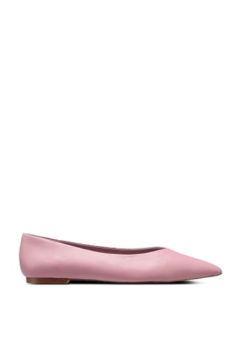 pink pointed flats