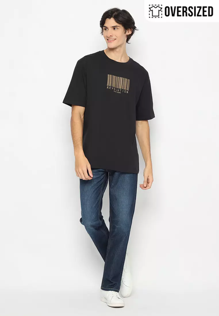 RBJ T-Shirt Cotton Oversized Pria 2079230101