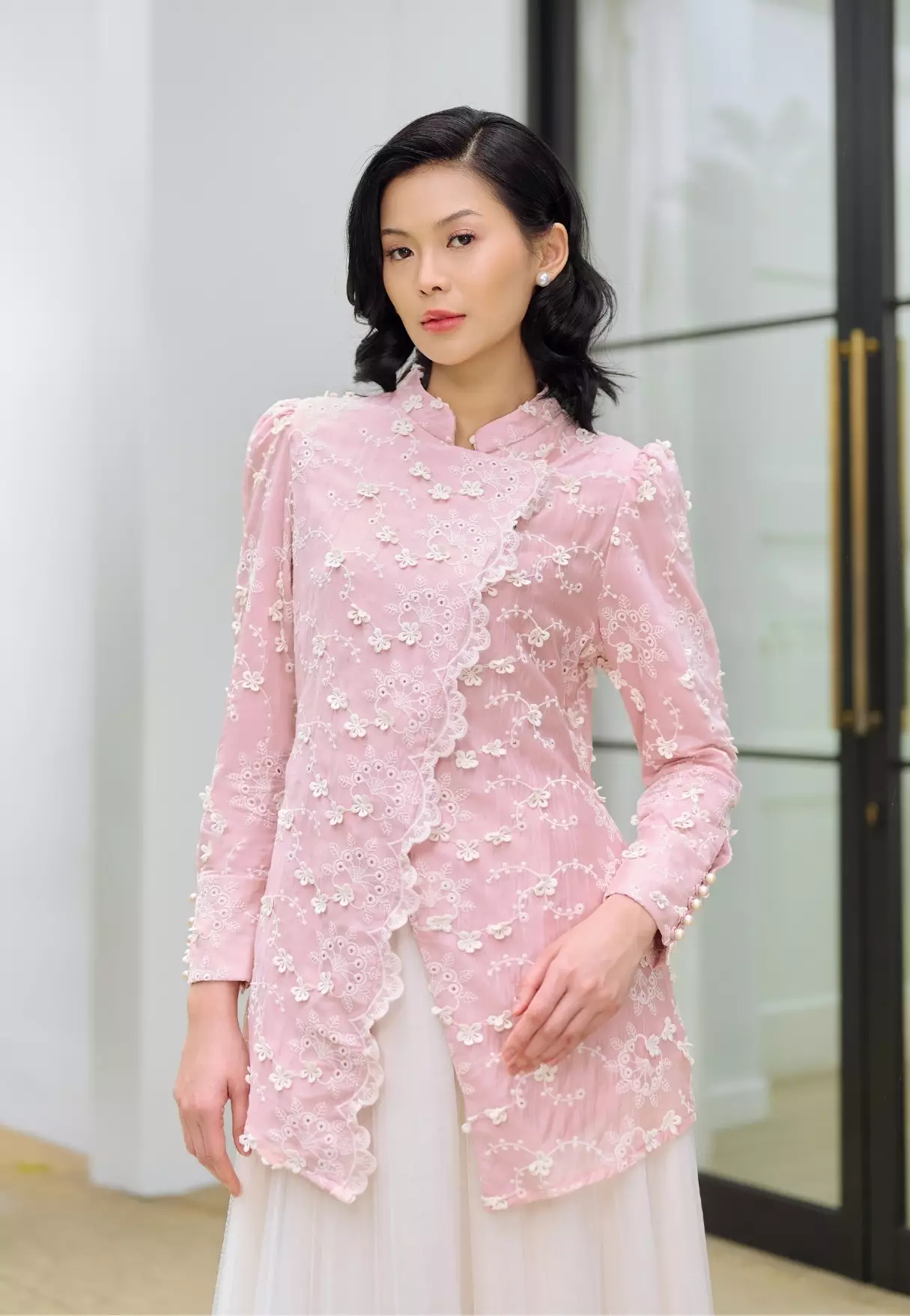 Naira Blouse - Blush