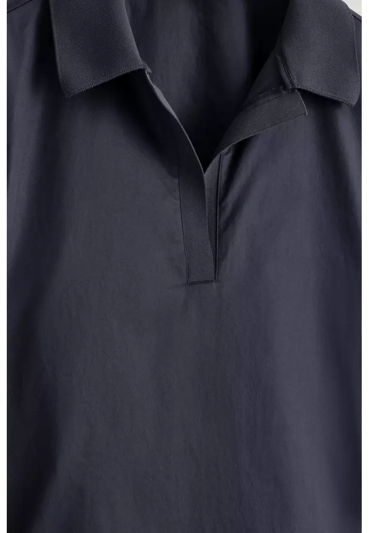 COTTON OPEN-COLLAR SHIRT
