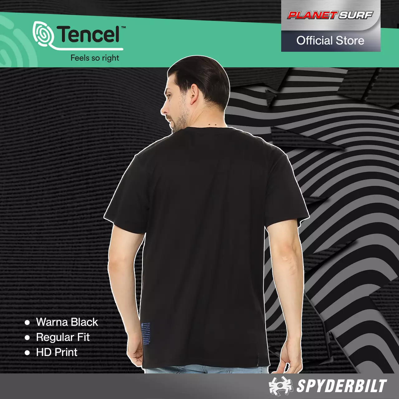 Spyderbilt Kaos Lengan Pendek Pria Budwizer Tencel Men Tee Planet Surf
