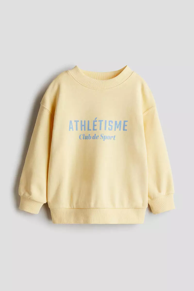 Printed crew-neck sweatshirt