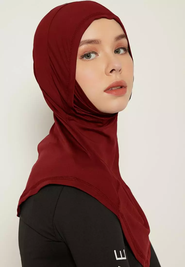 Td Active LH054 kerudung olahraga dengan penutup mulut hijab sport Alfa