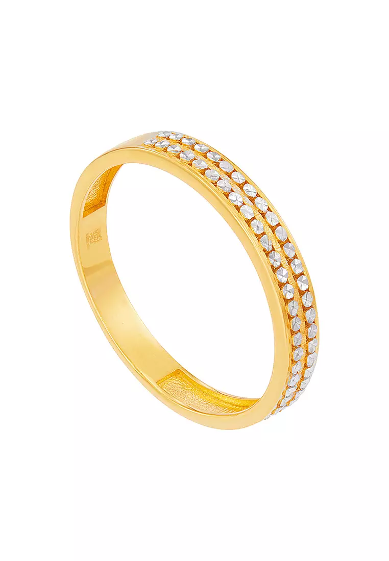 HABIB Oro Italia 916 Yellow and White Gold Ring GR58150125(YW)-BI (22K Gold)