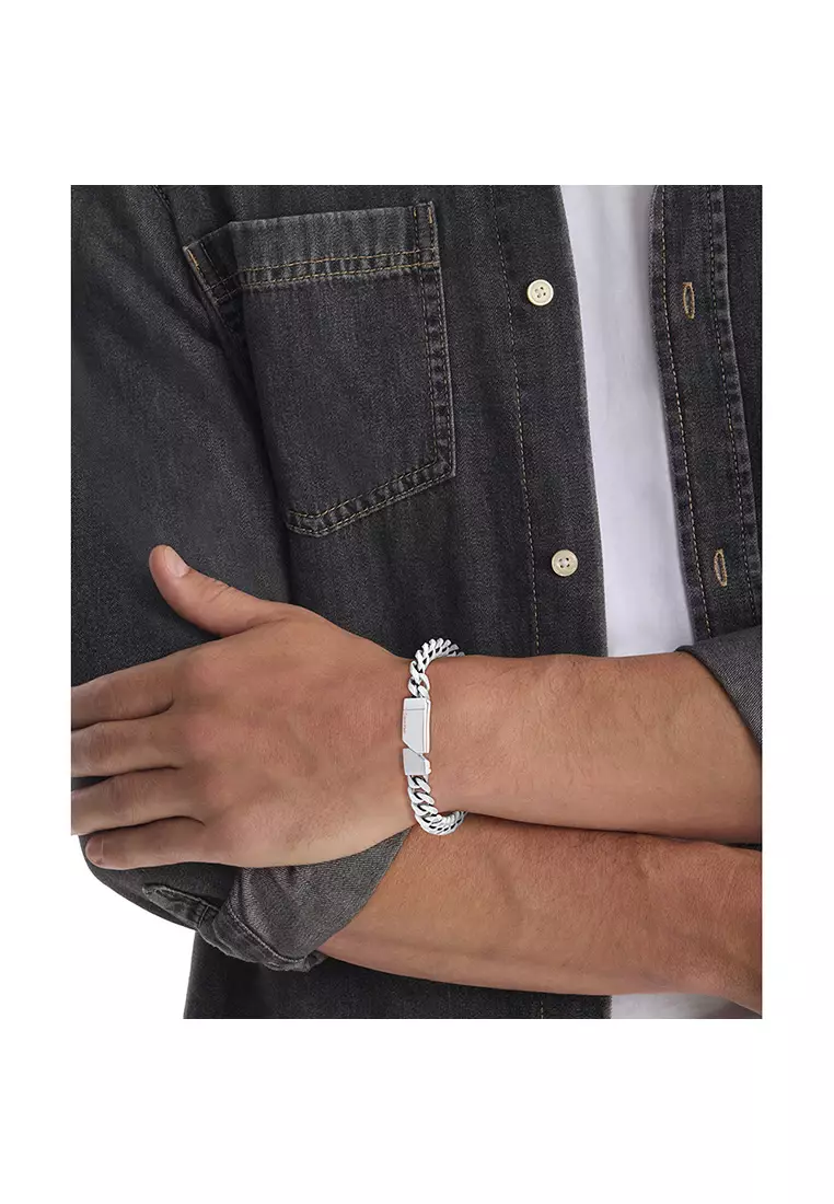 Electric Men's Stainless Steel Chain Bracelet - 35100006