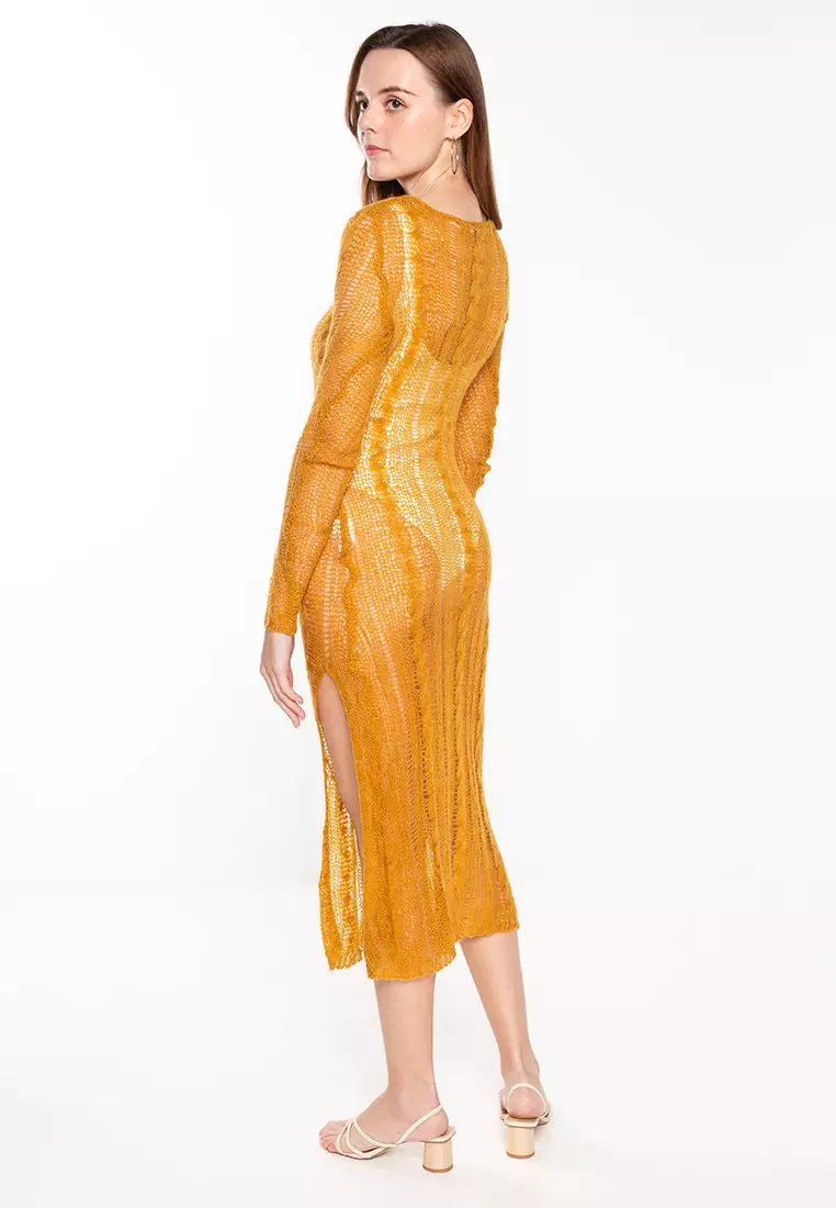 Buy ZARA Open Knitted Dress 2026 Online | ZALORA Philippines