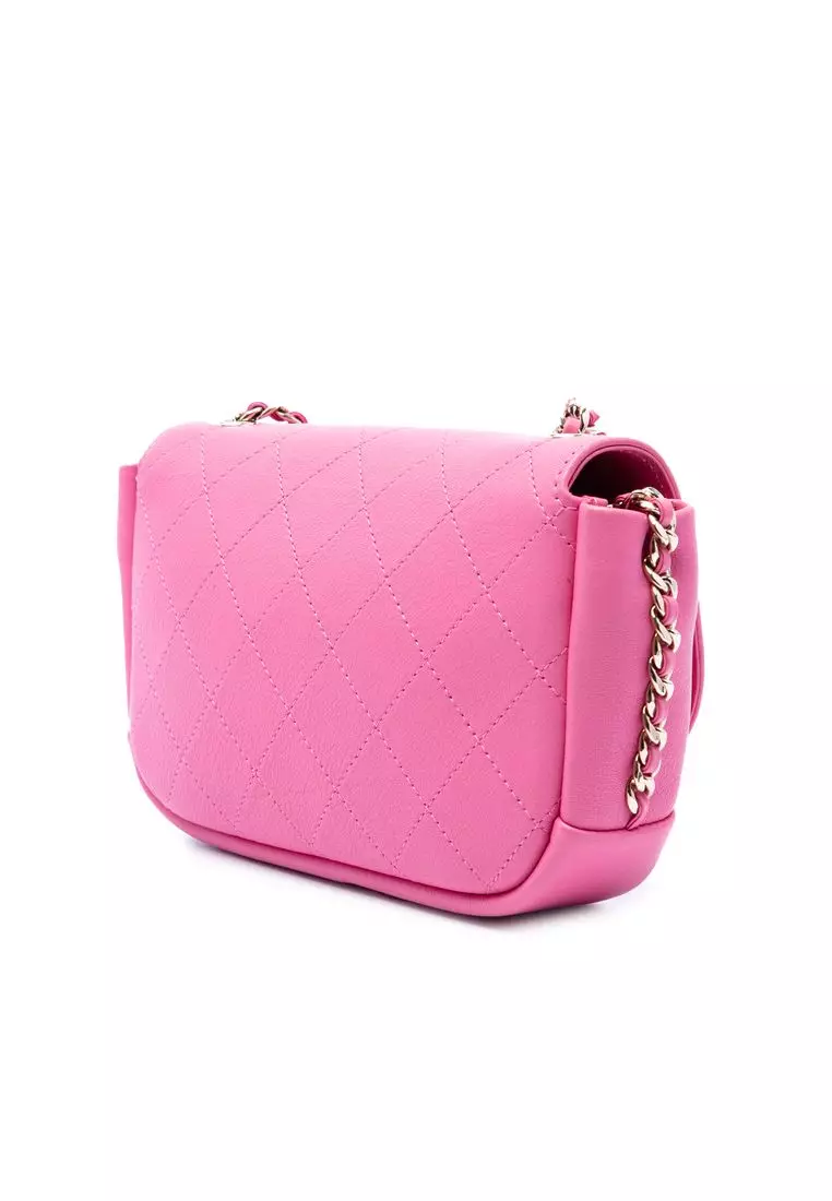 Pre-Loved Chanel Cc Quilted Goatskin Casual Trip Flap
