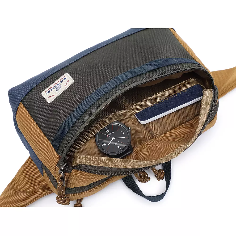 Navy Club Tas Pinggang HGCC Waist Bag - Tas Pria Wanita Crossbody Bags Tas Outdoor