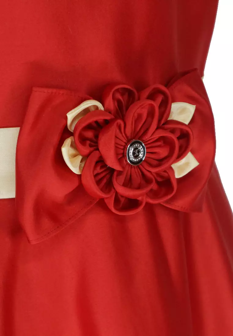 Two Mix Baju Anak Perempuan Bahan Satin - Dres Anak Perempuan Fashion Usia 1-12 Tahun 4242