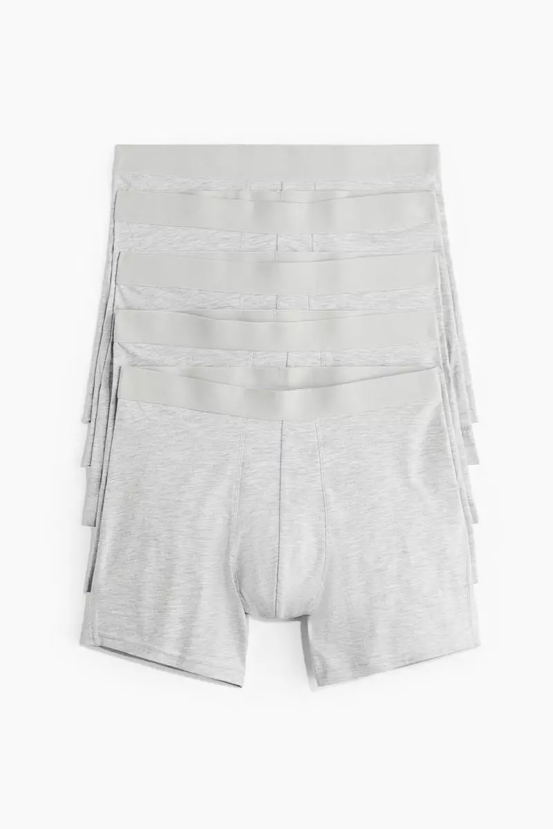 5-pack mid trunks with Lycra®