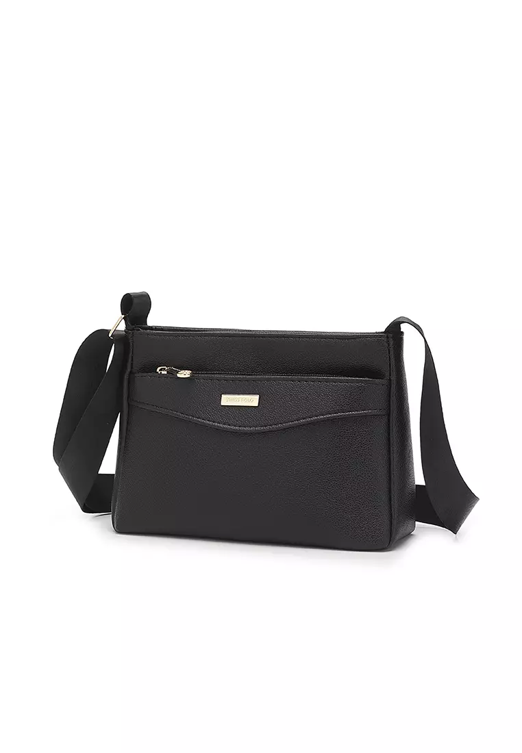 Women's Sling Bag / Crossbody Bag - Black
