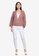 JACQUELINE DE YONG pink Emma Long Sleeves Cable Cardigan Knit 8C32EAA80D9A6FGS_4