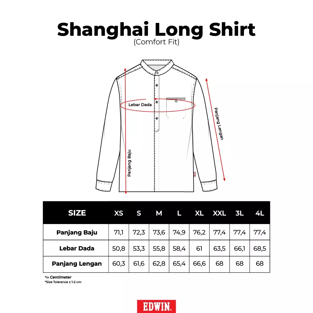 JAFFAR GREEN OLIVE Kemeja Shanghai Lengan Panjang Pria - Top Man Shirt