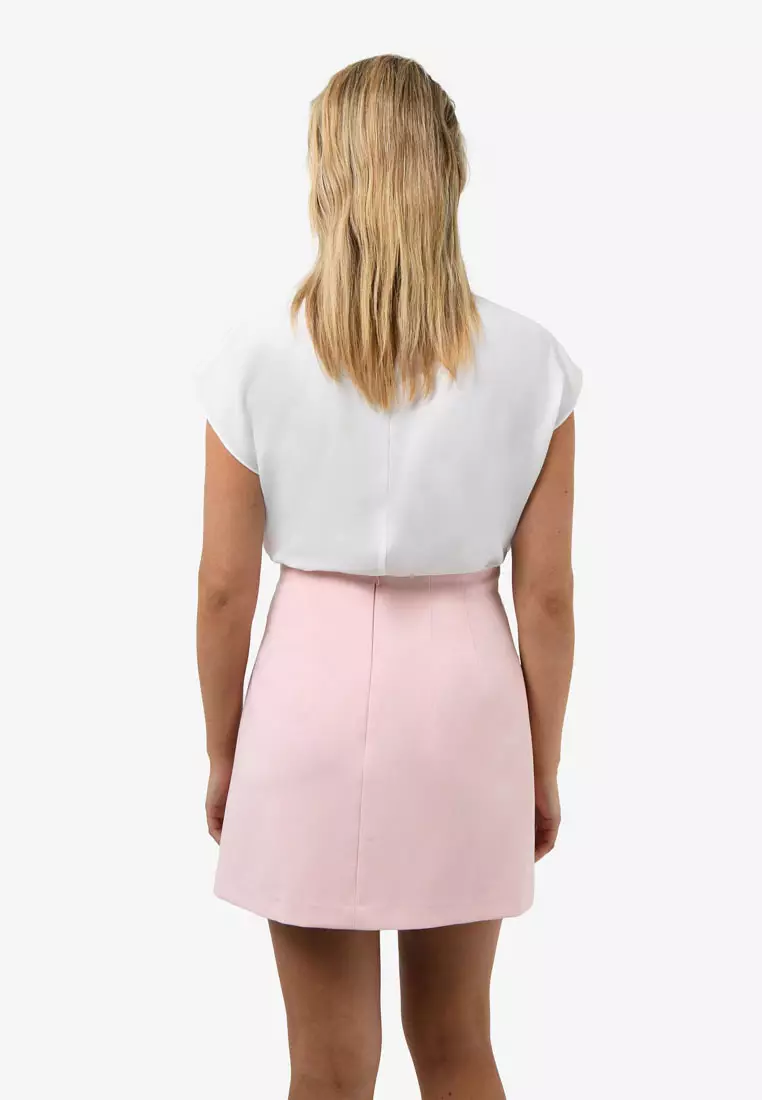 Tiara High Neck Shell Top