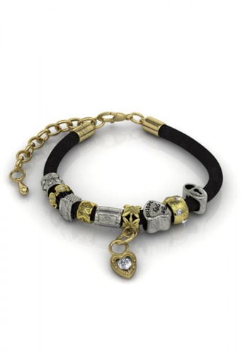Her Jewellery black and silver and gold Be my Destiny Bracelet - Made with premium grade crystals from Austria HE210AC99KHCSG_1