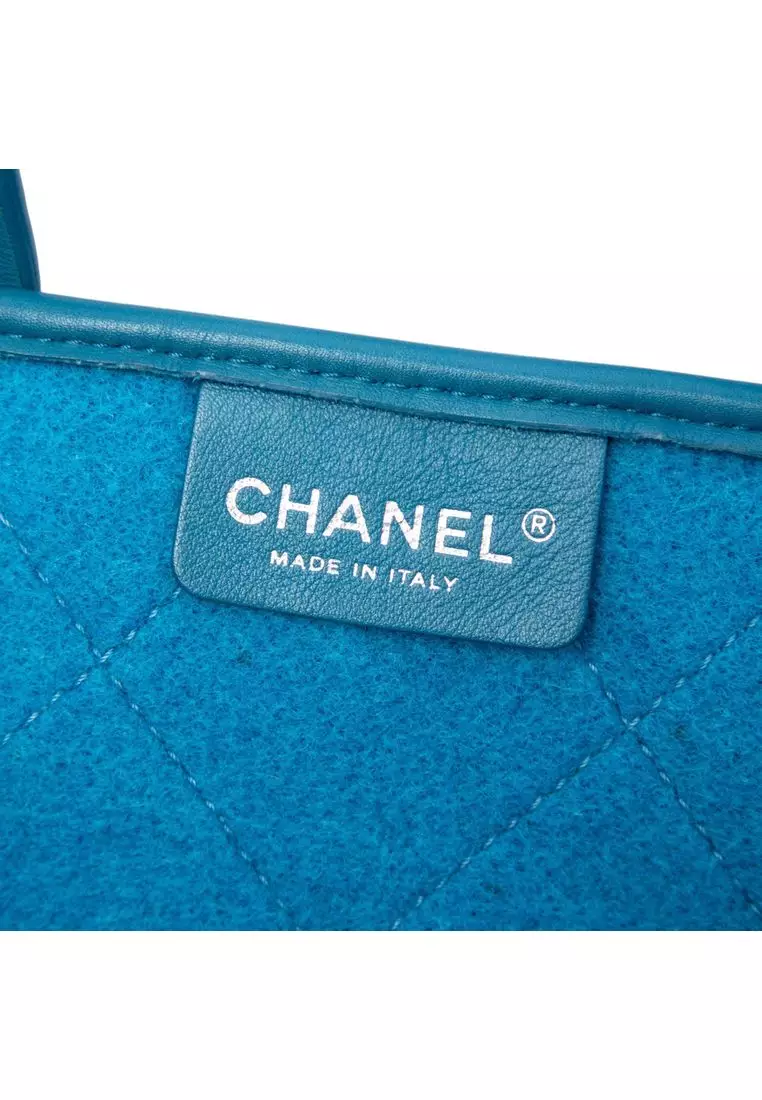 Pre-Loved Chanel Medium Cc Quilted Felt Pop Tote