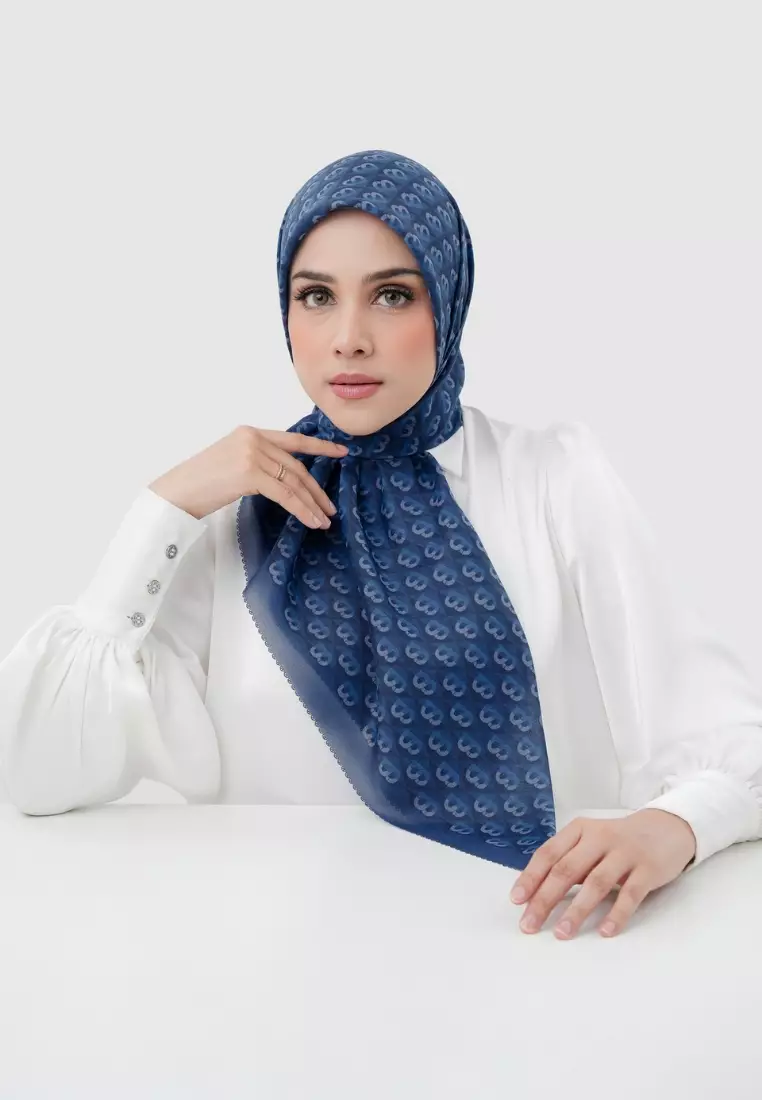 Prism Voile Square - Blueberry