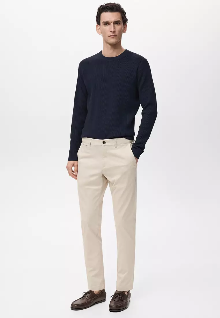 Prato Cropped Tapered Chino Trousers