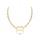 Glamorousky silver Simple Personality Plated Gold 316L Stainless Steel Alphabet B Chain Necklace 535D6AC8FE02A9GS_2