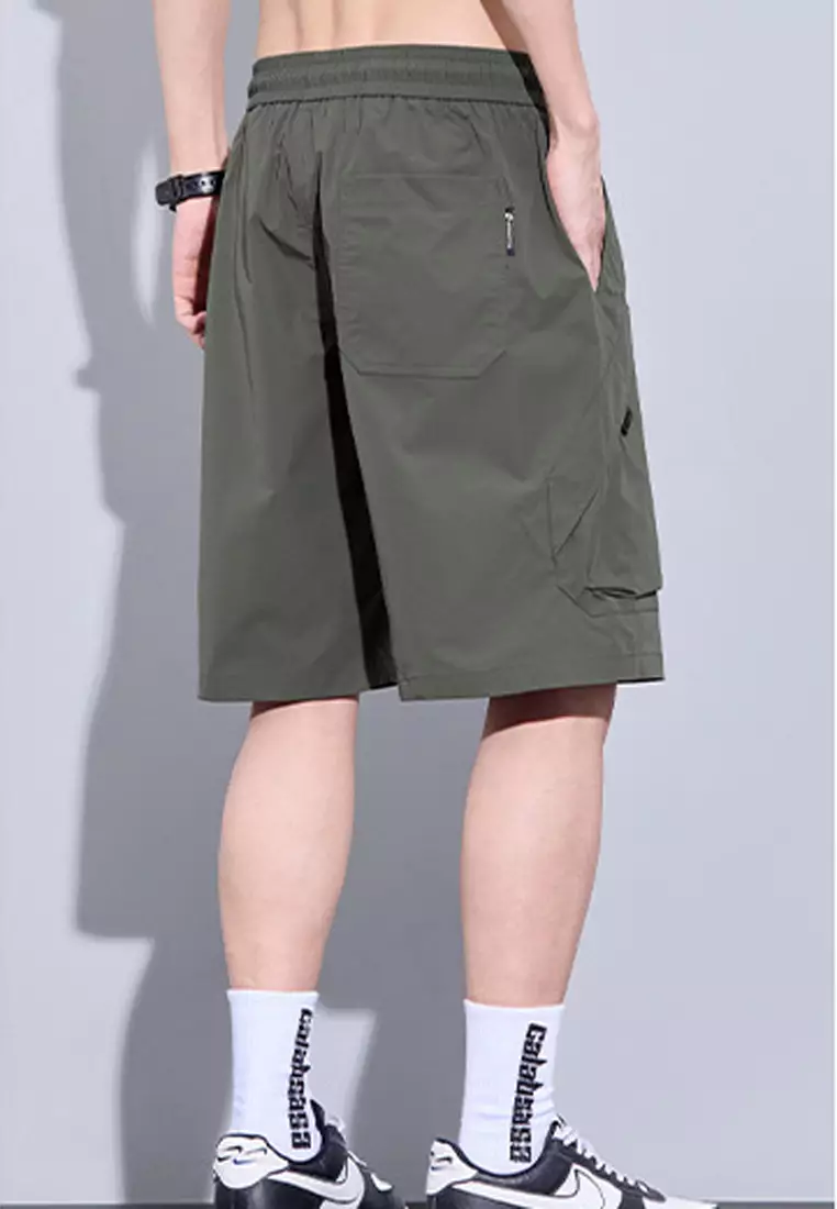 Drawstring Cargo Shorts