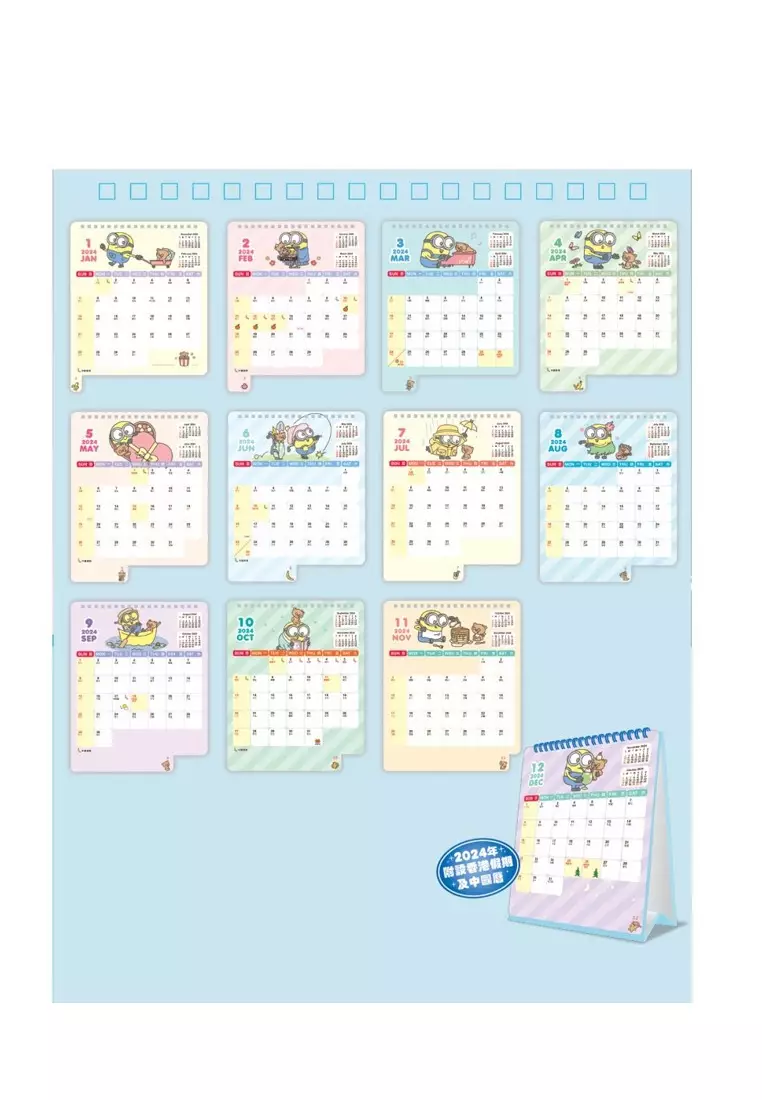 Minions Minions 2024 Desktop Calendar 2024 Buy Minions Online